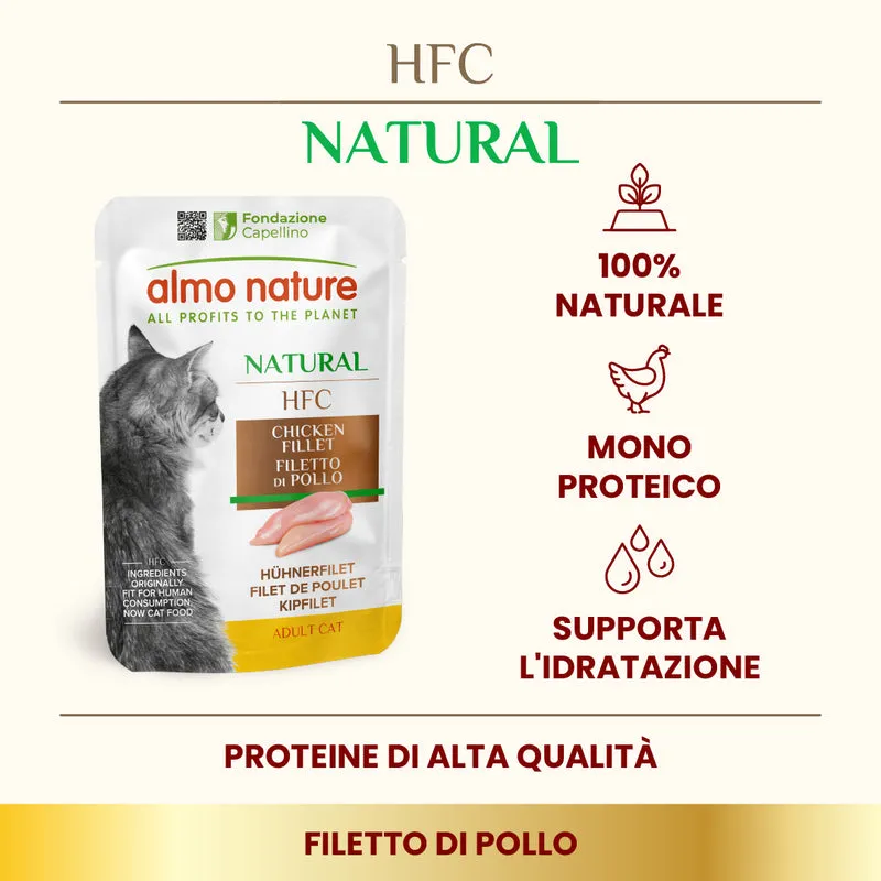 Almo Nature HFC Natural Gatto Filetto di Pollo 55 g