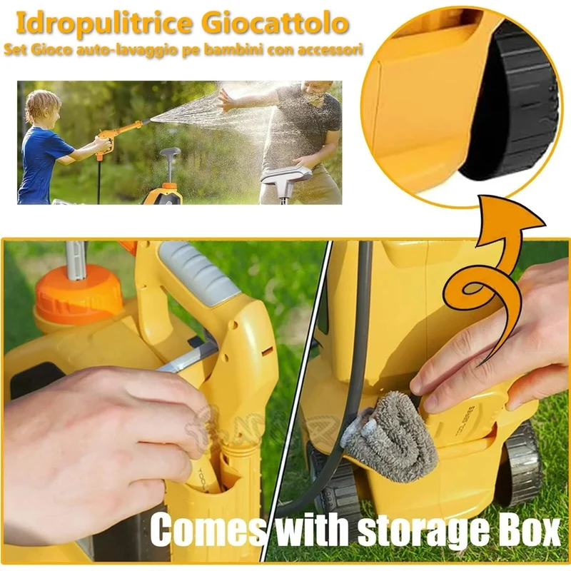 Idropulitrice per bambini, spugna in tessuto, lavavetro
