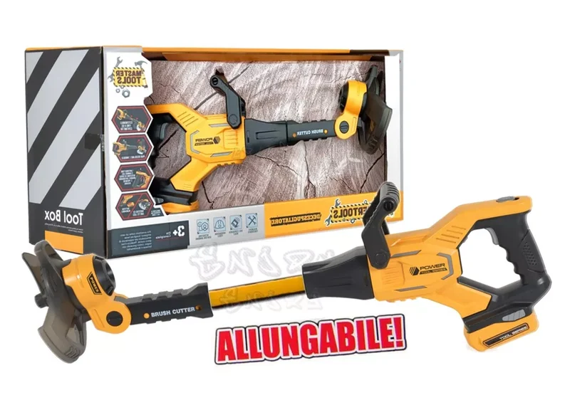 tagliaerba giocattolo per bambini manico allungabile SUONI LUCI gioco giardino