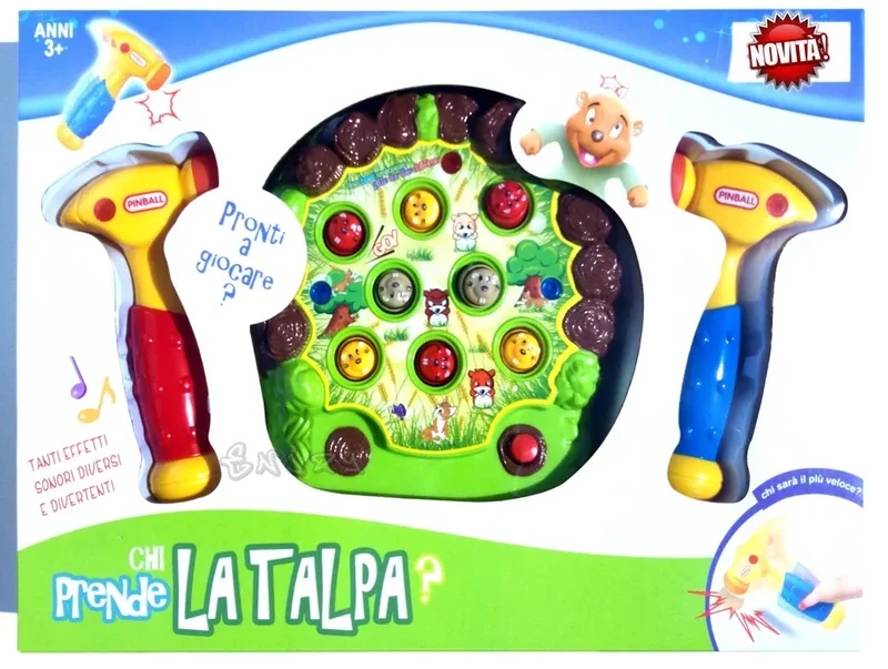 Con Suoni e Musica 1 x Gioco della Talpa 2 x Martello I bambini adorano colpire queste