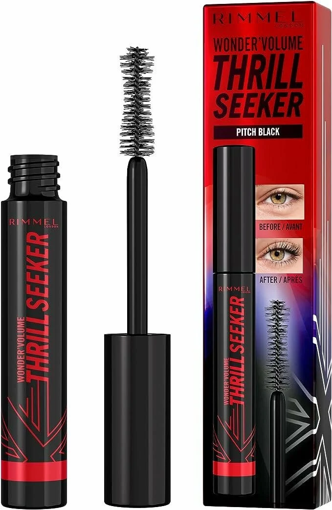 Rimmel London Wonder'Volume Thrill Seeker 004 Pitch Black Mascara Volumizzante Nero 12ml