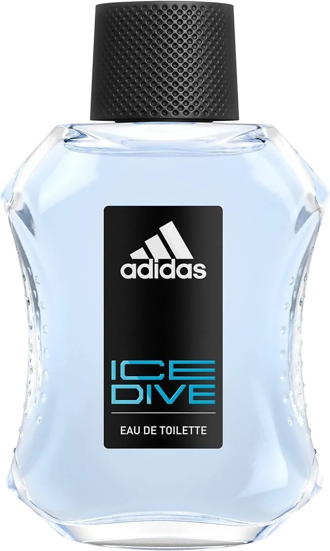 Adidas Cofanetto Ice Dive Edt 100ml + Cappello Uomo da Baseball Turchese