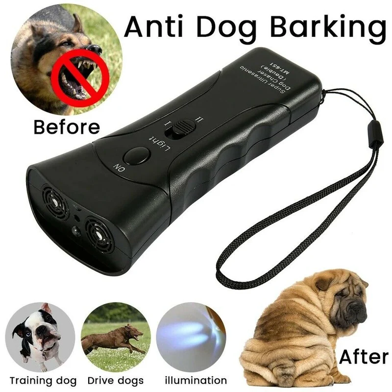 Ultrasonic Bark Control | Anti Dog Barking Trainer LED Light