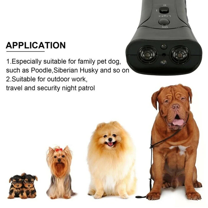 Ultrasonic Bark Control | Anti Dog Barking Trainer LED Light