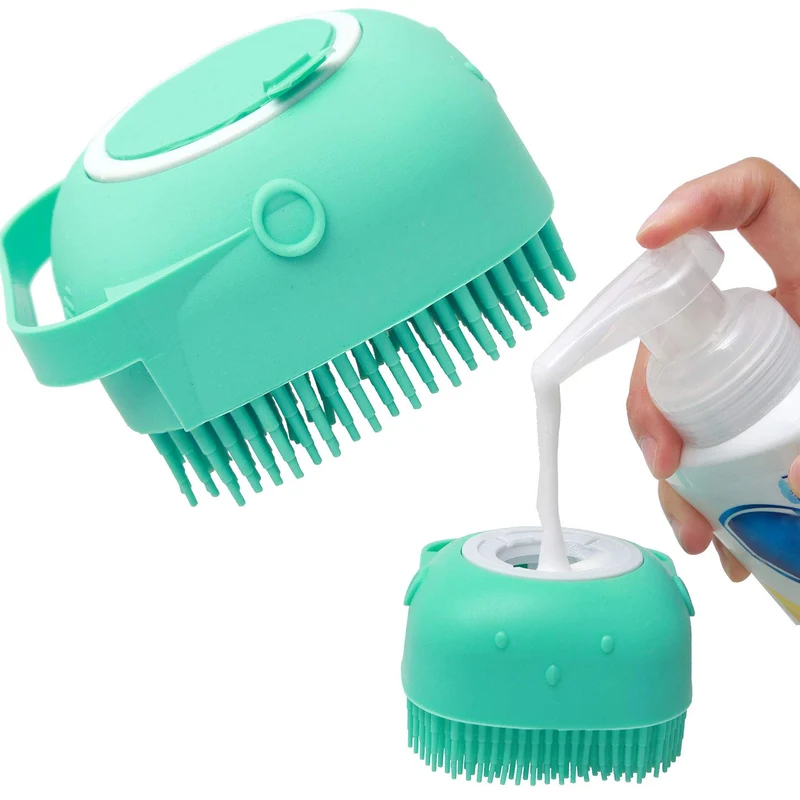 Dog Bath Brush | Soft Silicone Pet Bath Comb