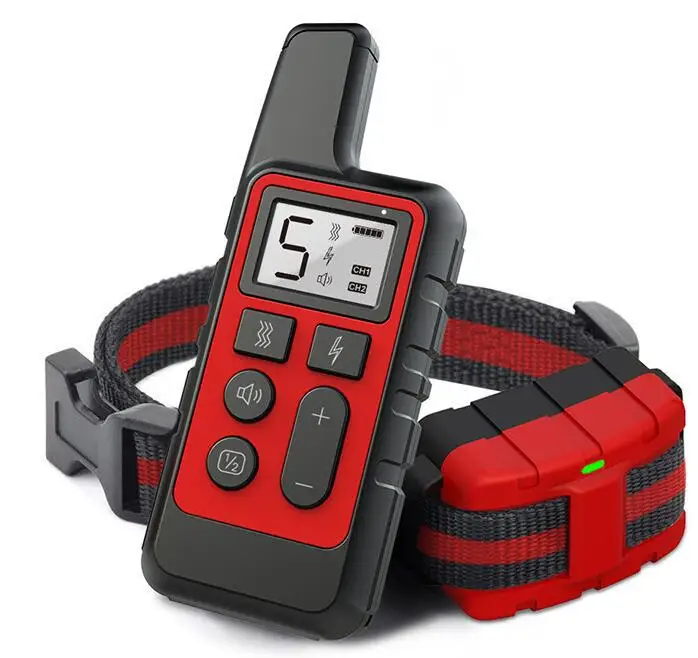 Electric Dog Training Collar Waterproof Pet Remote Control Rechargeable 500m training dogs collars with Shock Vibration Sound