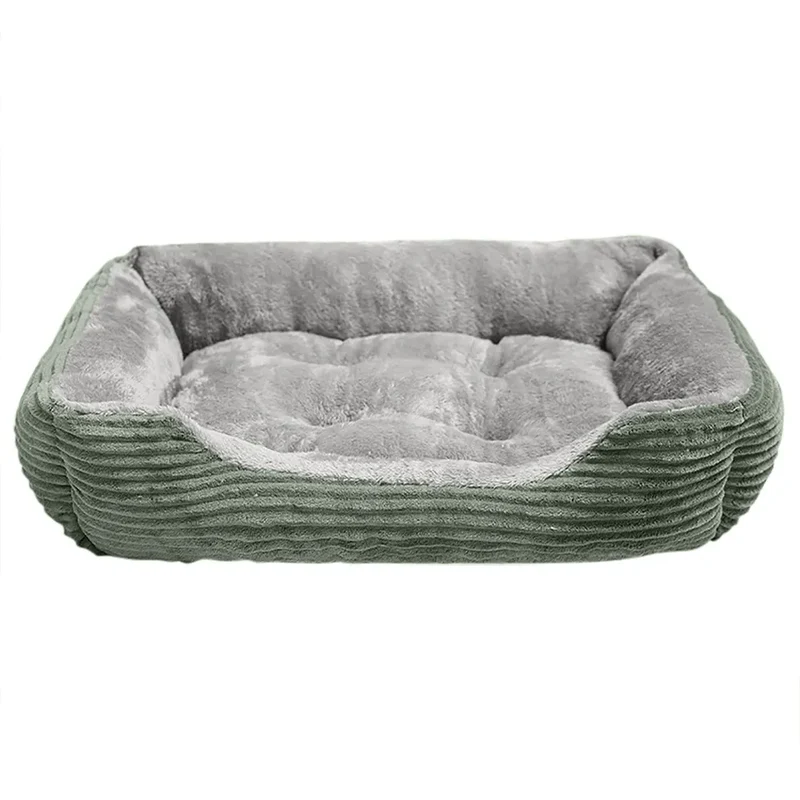 Bed for Dog Cat Pet Square Plush Kennel Medium Small Dog Sofa Bed Cushion Warm Winter Pet Dog Bed House Pet Accessories