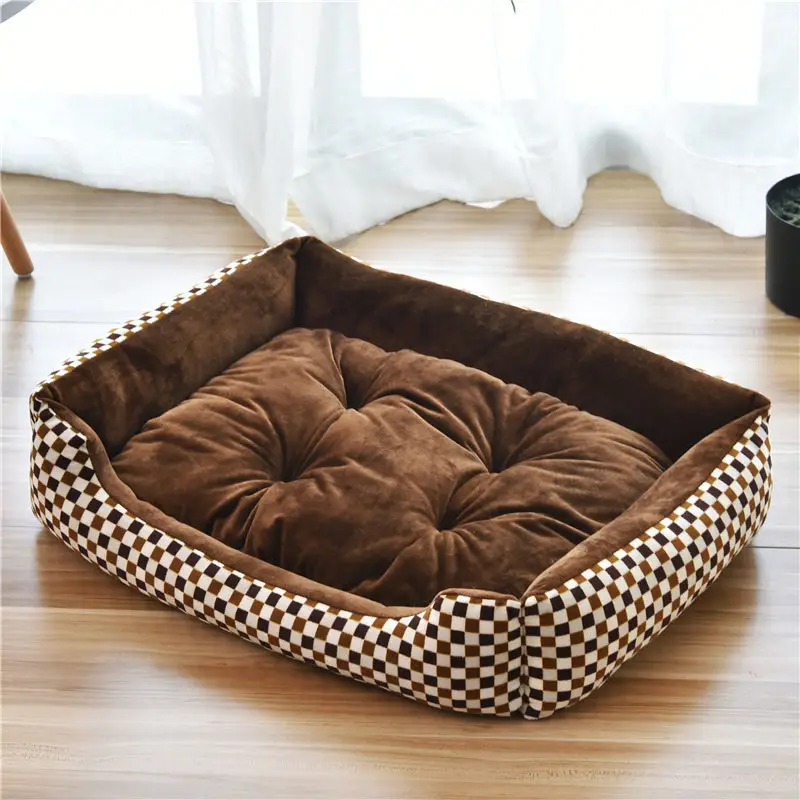 Small Large Dog Pet Cat Sofa BedCat Dog Bed Sofa Set Puppy Sleep Cushion Dog Cat Soft Plush Kennel Mat Pad