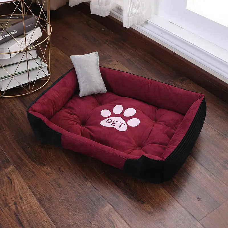 Small Large Dog Pet Cat Sofa BedCat Dog Bed Sofa Set Puppy Sleep Cushion Dog Cat Soft Plush Kennel Mat Pad
