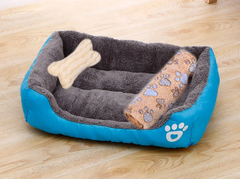 Small Large Dog Pet Cat Sofa BedCat Dog Bed Sofa Set Puppy Sleep Cushion Dog Cat Soft Plush Kennel Mat Pad