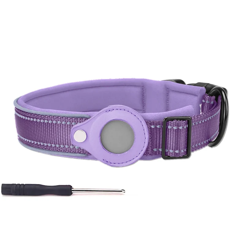 Anti-Lost Dog Accessories Airtag Dog Collar Pet Air TagTracker Protective Case for Dog Positioning Collar Collar Para Perro