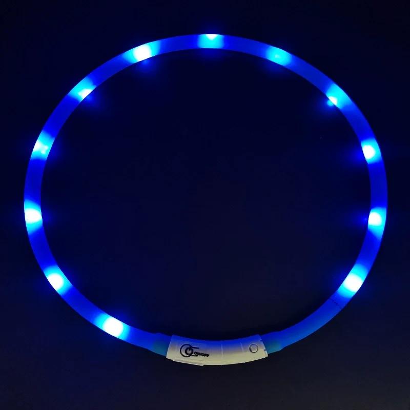 Dog Luminous Collar Night Walking Dog Luminous Night Light Big and Small Dogs Anti-Lost Charging Pet Collar Collar