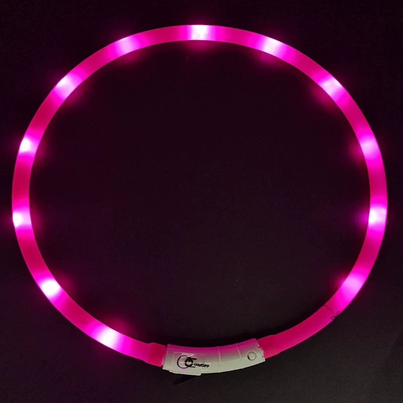 Dog Luminous Collar Night Walking Dog Luminous Night Light Big and Small Dogs Anti-Lost Charging Pet Collar Collar