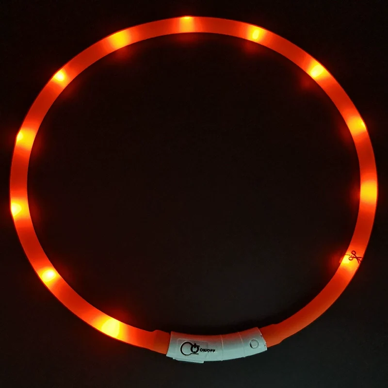 Dog Luminous Collar Night Walking Dog Luminous Night Light Big and Small Dogs Anti-Lost Charging Pet Collar Collar