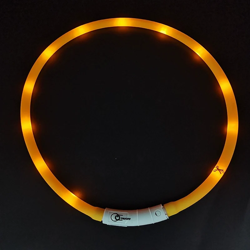 Dog Luminous Collar Night Walking Dog Luminous Night Light Big and Small Dogs Anti-Lost Charging Pet Collar Collar