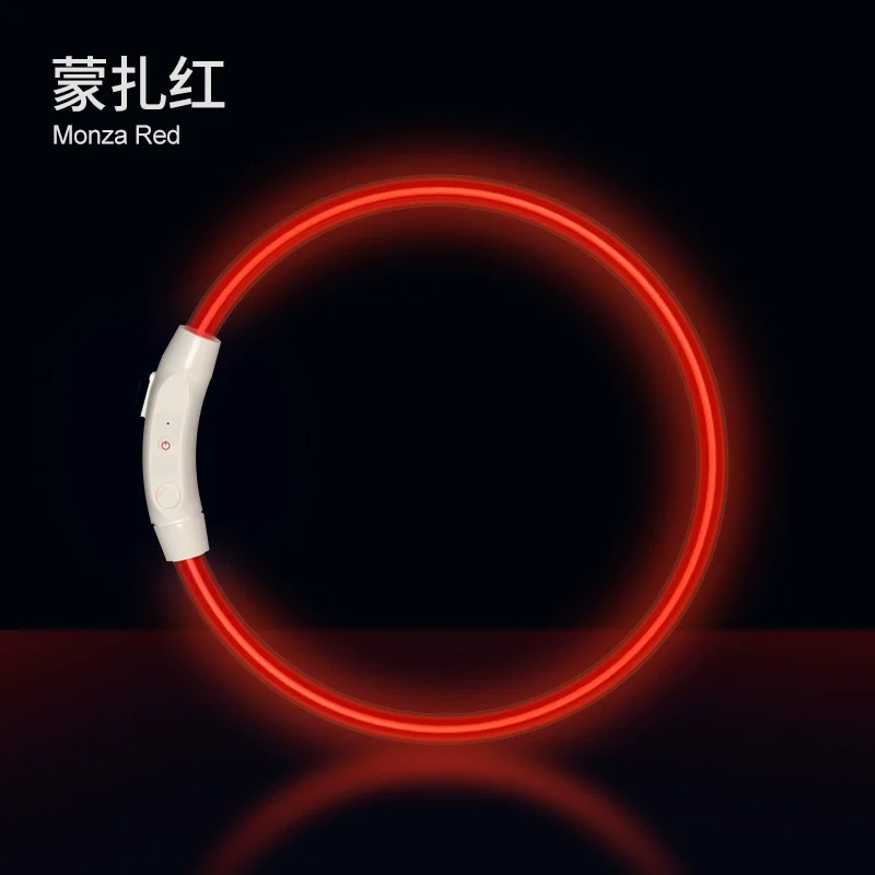 Dog Luminous Collar Night Walking Dog Luminous Night Light Big and Small Dogs Anti-Lost Charging Pet Collar with Light