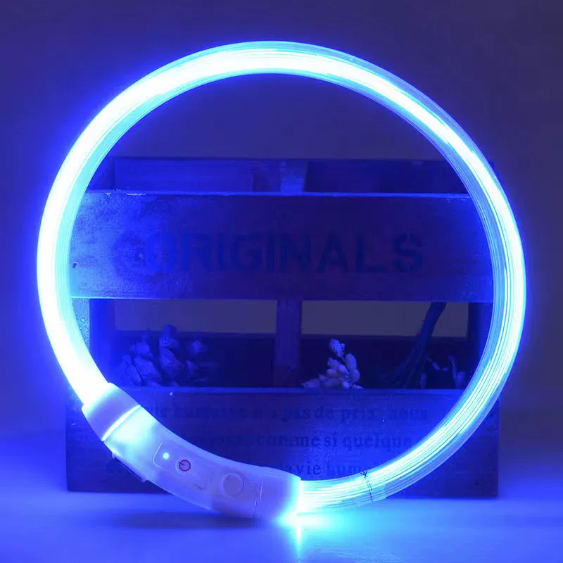 Dog Luminous Collar Dog Luminous Dog Collar Collar Pet Night Light Fluorescent Dog Reflective for Walking Dog at Night