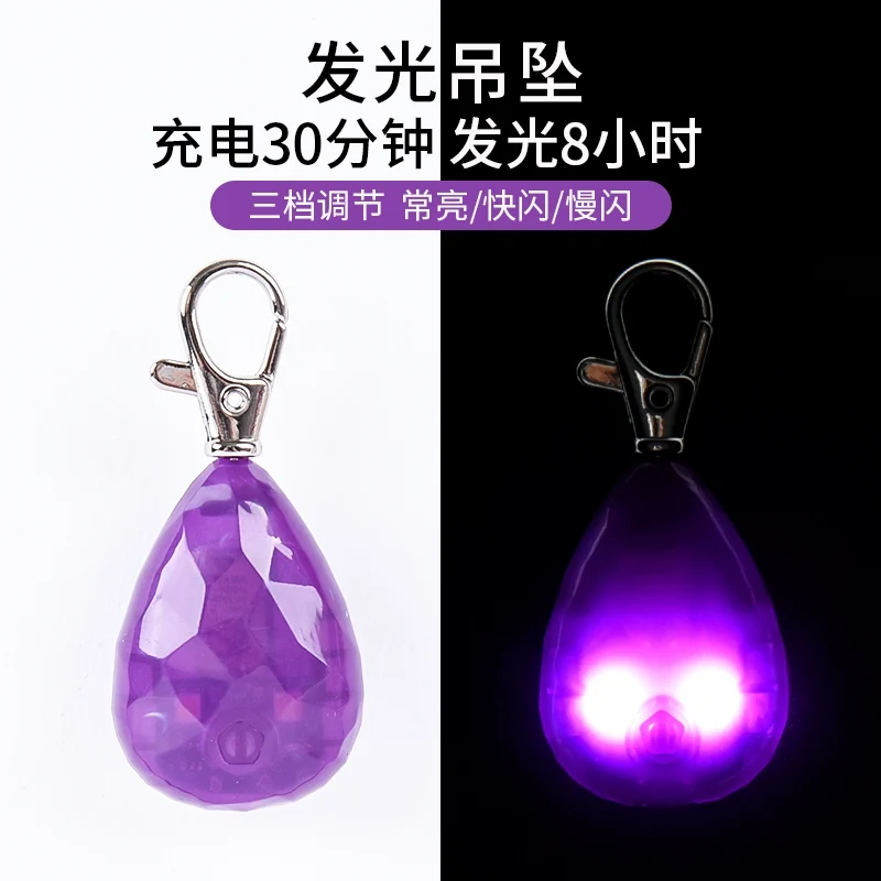 Dog Luminous Collar Large Dog Collar Luminous Dog Walking Light Anti-Lost Small Size Dogs Teddy Pet Collar Pendant