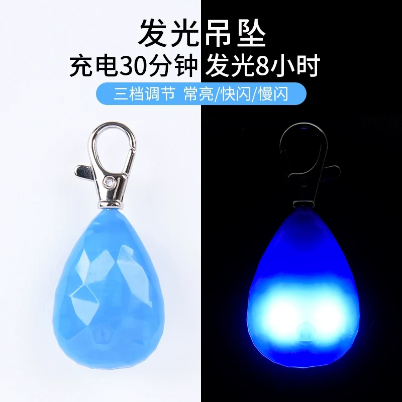 Dog Luminous Collar Large Dog Collar Luminous Dog Walking Light Anti-Lost Small Size Dogs Teddy Pet Collar Pendant