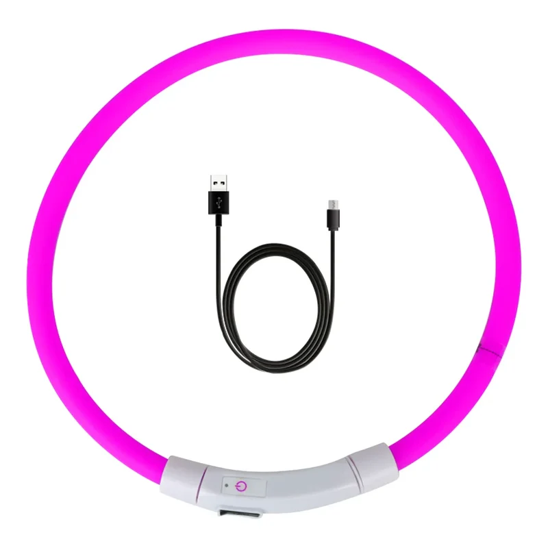 Night Safety Flashing Glow Collar Night Luminous Charge Collar Led Usb Dog Collar Pet Accessories Dog Accessories