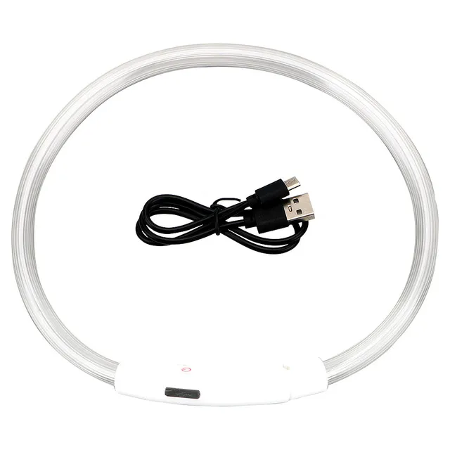 Led Light Dog Collar Detachable Glowing Usb Charging Luminous Leash For Pet Dogs Products Usb Charge Luminous Pet Accessories