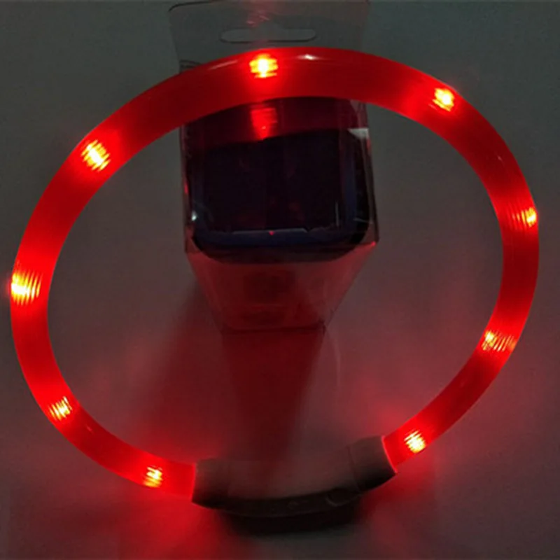 LED Glowing Dog Collar Flashing Rechargea Luminous Collar Night Anti-Lost Dog Light HarnessFor Puppy Pet Products