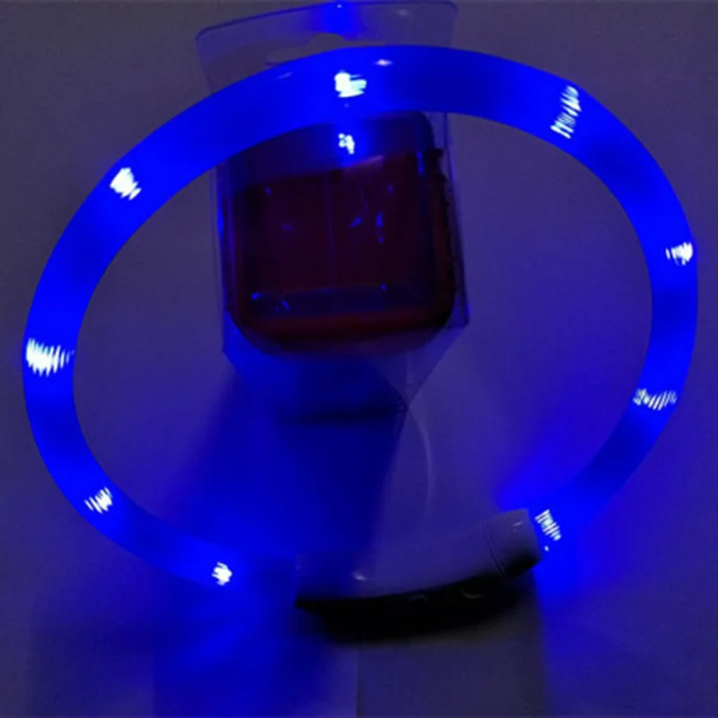 LED Glowing Dog Collar Flashing Rechargea Luminous Collar Night Anti-Lost Dog Light HarnessFor Puppy Pet Products