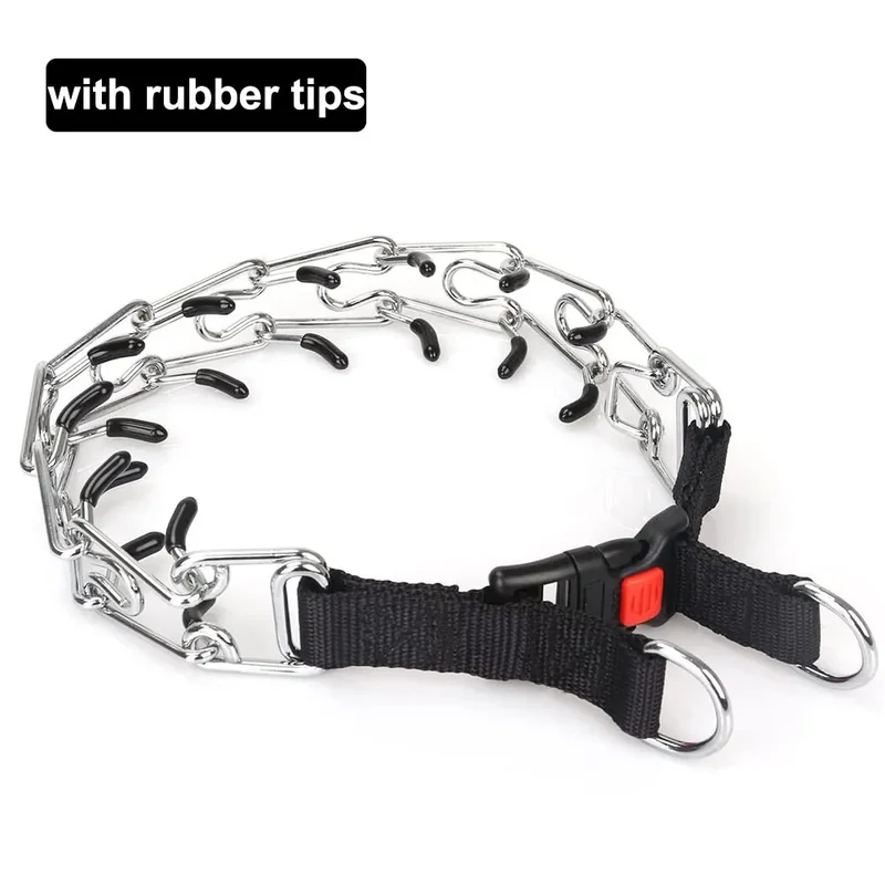 Prong Collar for Dogs No Pull Choke Collar Pinch Dog Training Collar & Dog Walking Collar Stainless Steel Metal Dog Choker Chain