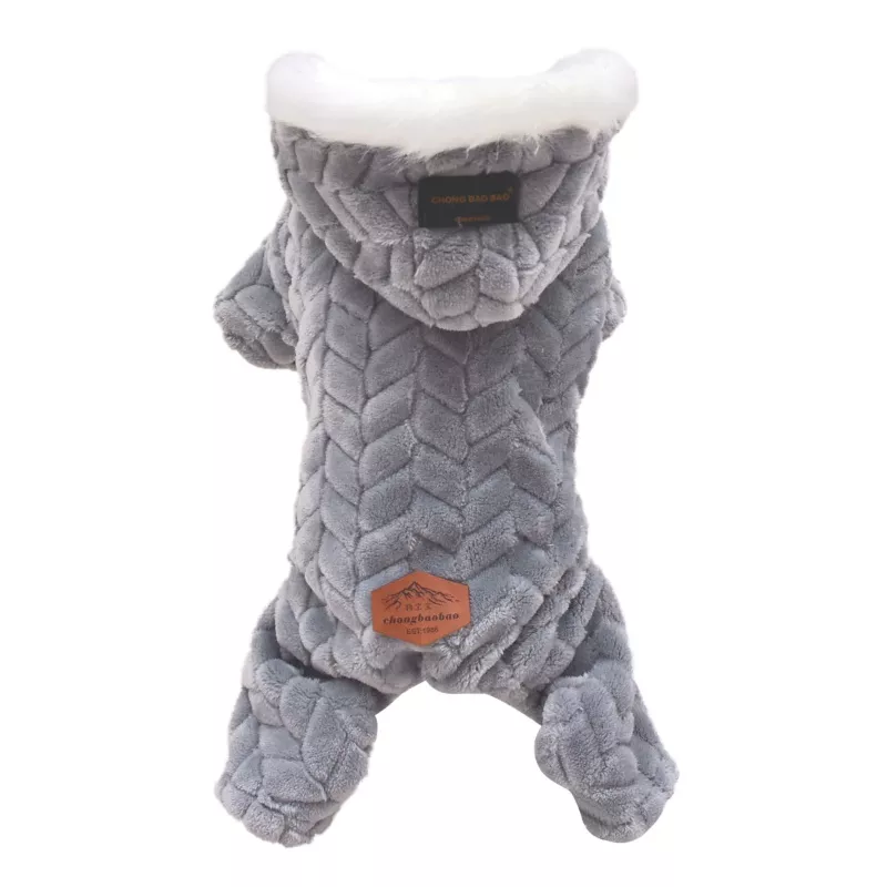 Winter Dog Clothes For Small Dogs Dog Jacket Thicken Warm Fleece Puppy Pet Coat Fur Hooded Jacket Jumpsuit Chihuahua Clothing