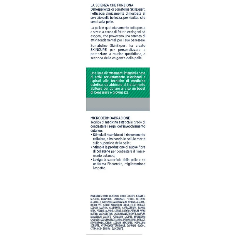 Somatoline SkinExpert Skincure Dermolevigante Crema Viso Esfoliante 50ml