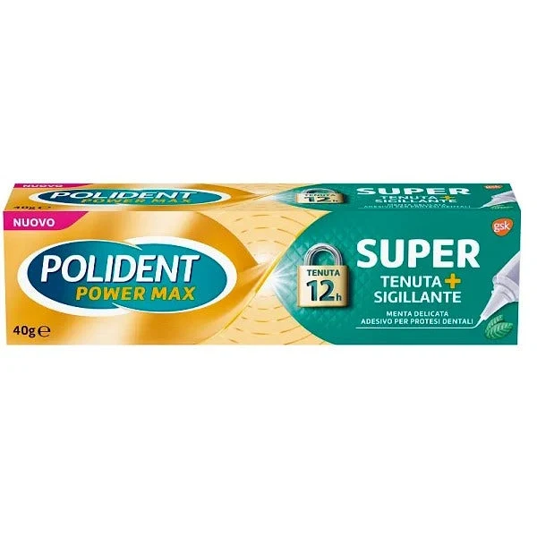Polident Super Tenuta + Sigillante Menta Delicata Adesivo Protesi Dentarie 40g