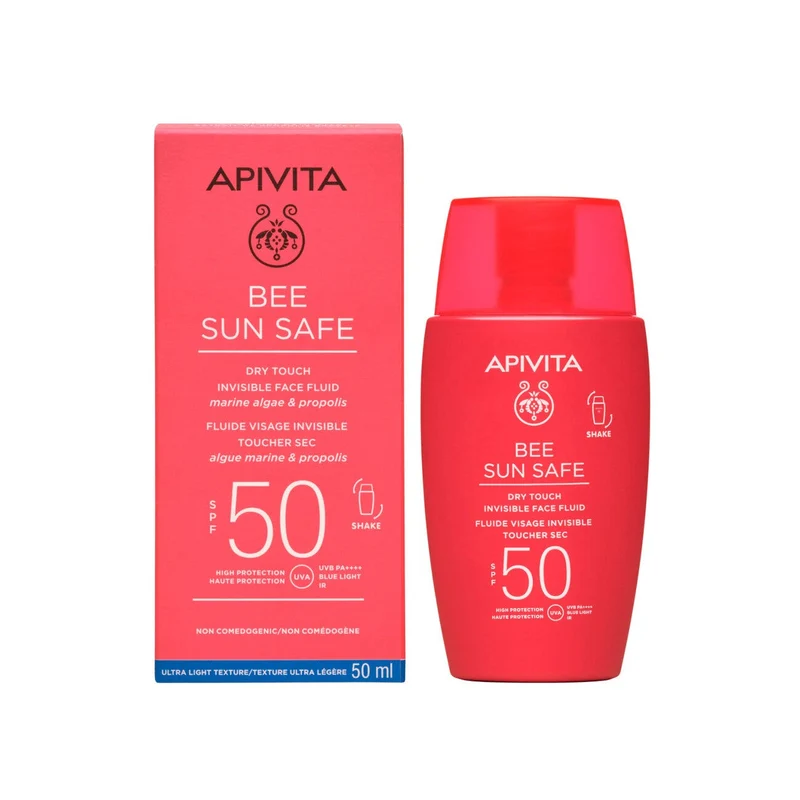 Apivita Bee Sun Safe Dry Touch Fluido Viso Invisibile SPF50 50ml