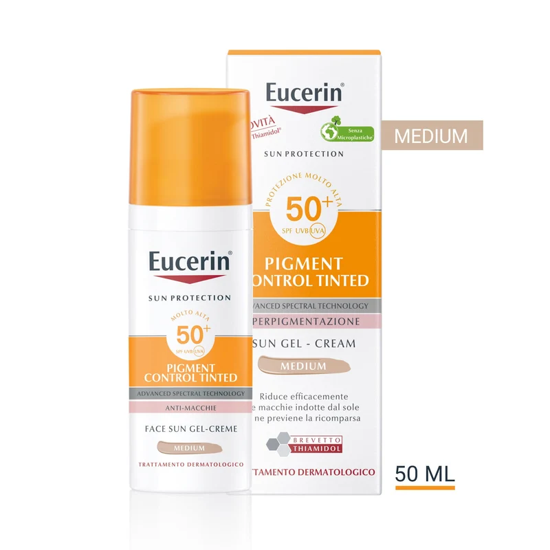 Eucerin Sun Pigment Control Tinted Gel-Crème With SPF50+ Medium