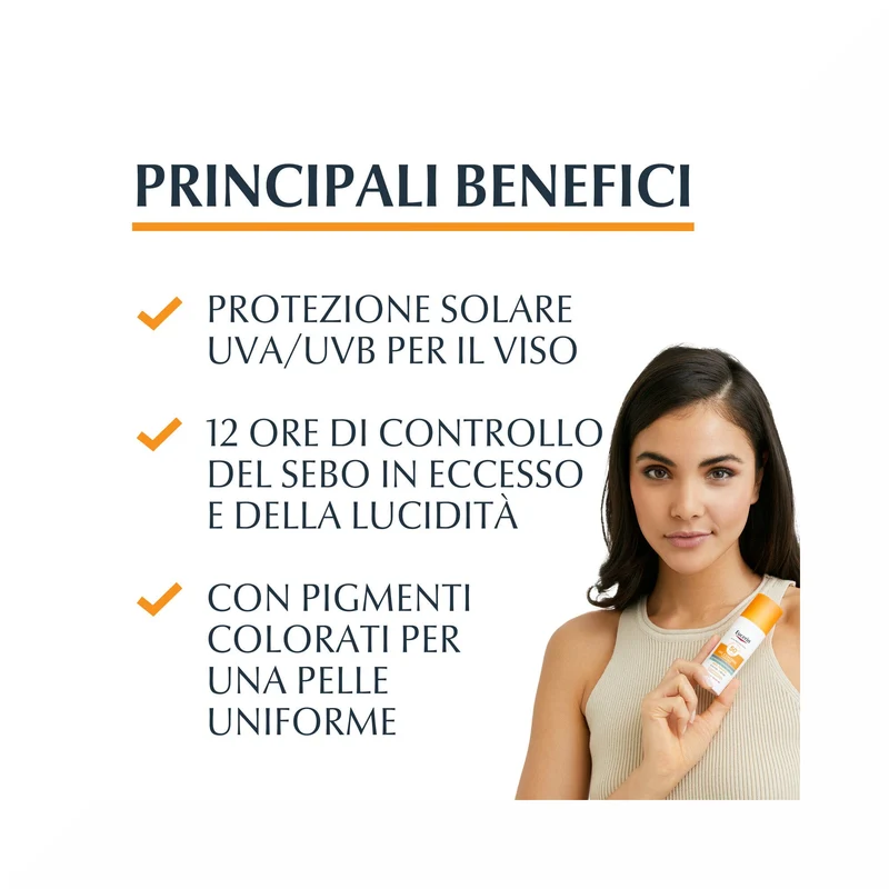 Eucerin Sun Oil Control Tinted Gel-Crème With SPF50+ Medium