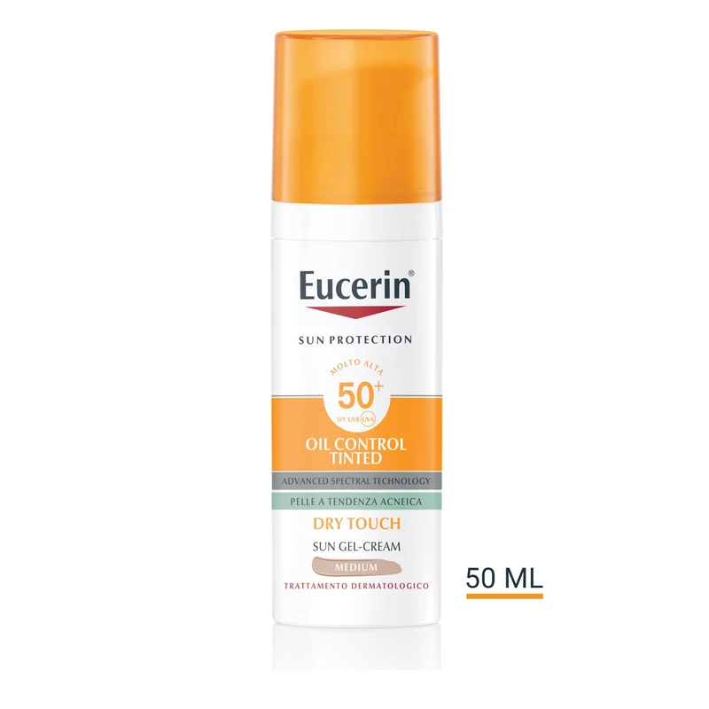 Eucerin Sun Oil Control Tinted Gel-Crème With SPF50+ Medium