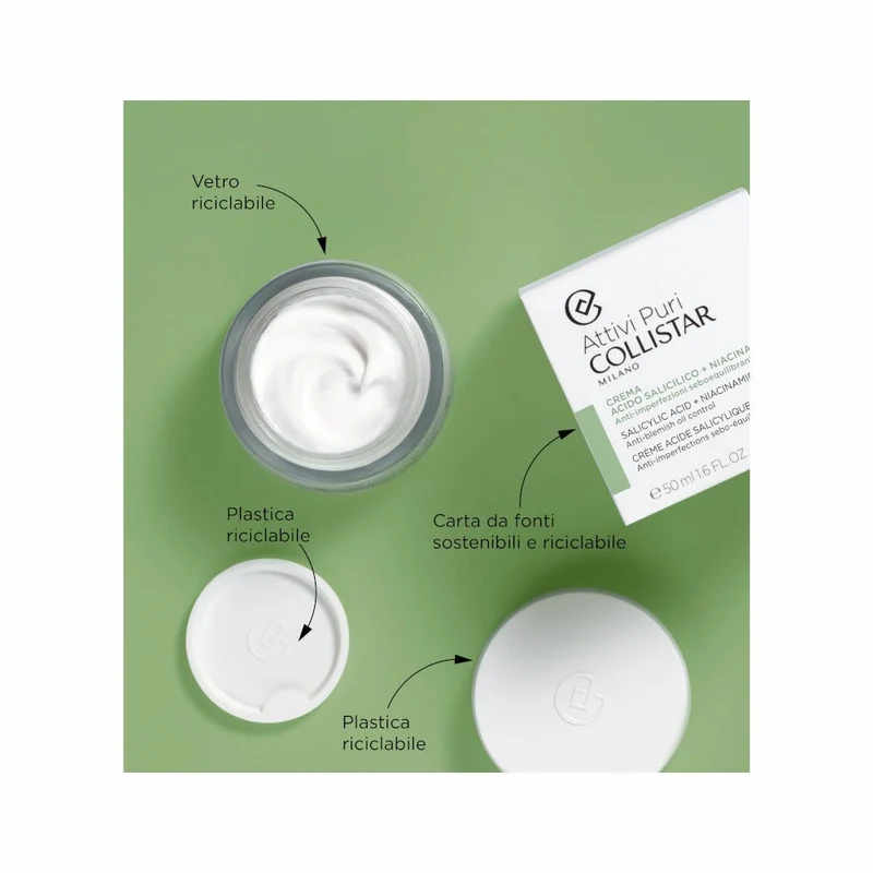 Collistar Crema Viso Acido Salicilico + Niacinamide 50ml