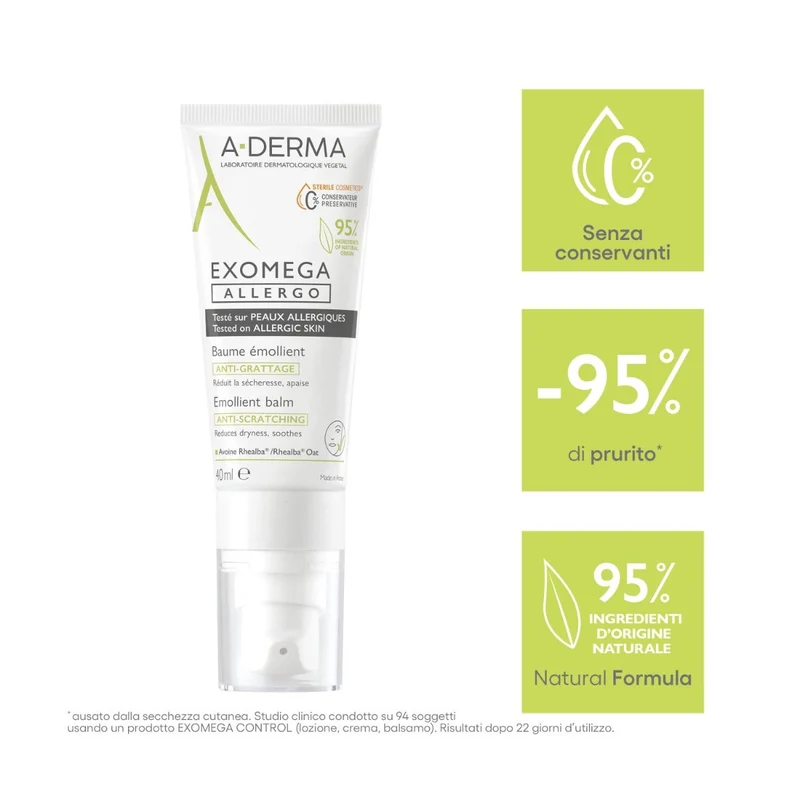 A-Derma Exomega Allergo Balsamo Emolliente 40ml