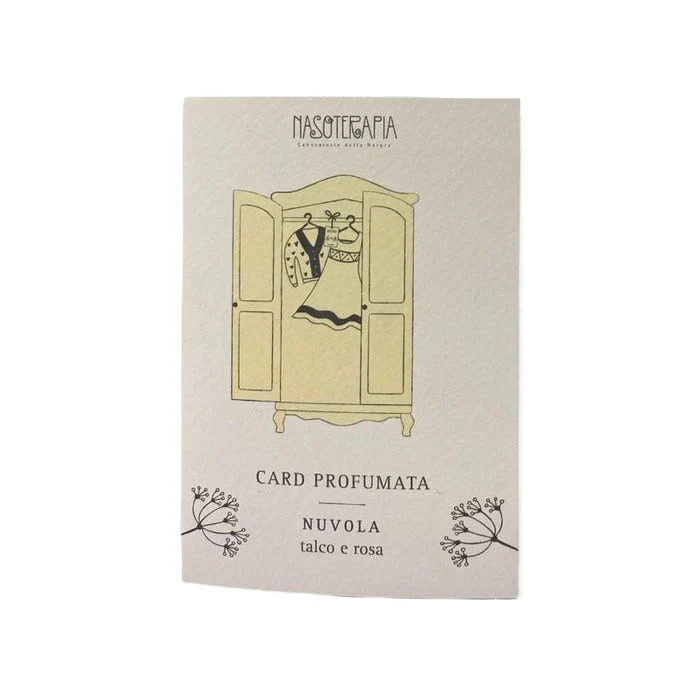 Nasoterapia Nuvola Card Profumata Talco E Rosa 1 Pezzo