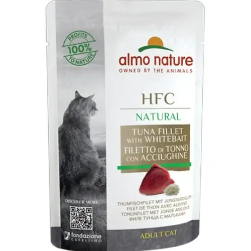 ALMO NATURE HFC Natural Filetto di Tonno con Acciughine 55g Busta