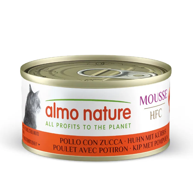 Almo Nature HFC Mousse Cats - Pollo con Zucca 70g