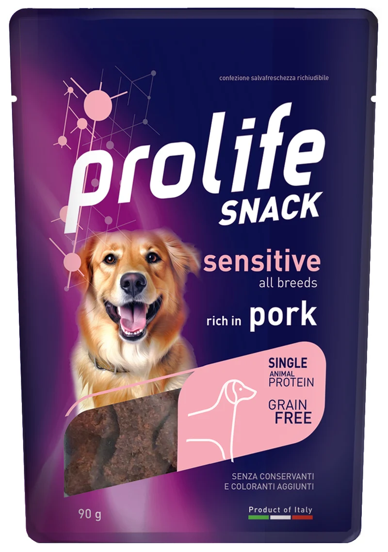 Prolife Snack Sensitive Grain Free Maiale 90g