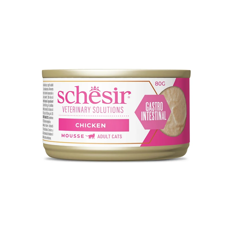 Schesir Gastro Intestinal Gatto Mousse Tonnetto Pollo 8x80 g