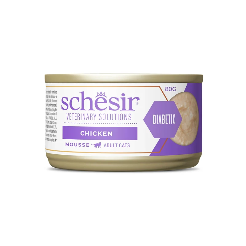 Schesir Diabetic Gatto Mousse Pollo 8x80 g