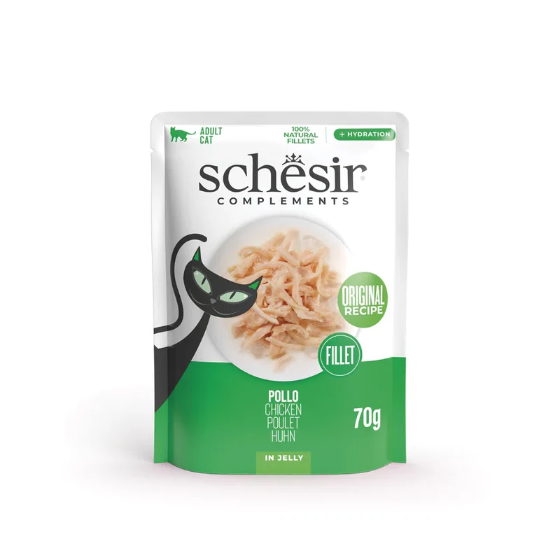 Schesir Filetti di Pollo in Gelatina 70 g Gatto Adulto