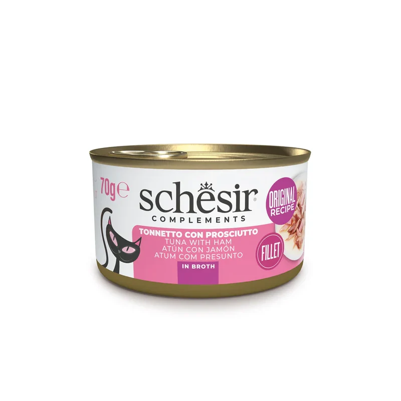 Schesir Tonnetto con Prosciutto in Brodo 70g Lattina