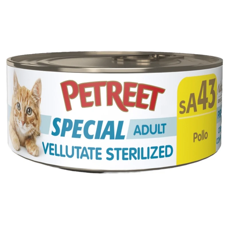 PETREET SA43 Cat Sterilised Vellutata Pollo 70Gr