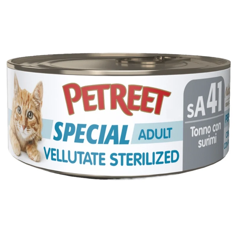 PETREET SA41 Cat Sterilised Vellutata Tonno con Surimi 70Gr