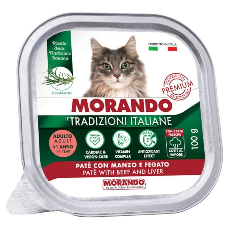 MORANDO Cat Patè con Manzo e Fegato 100gr