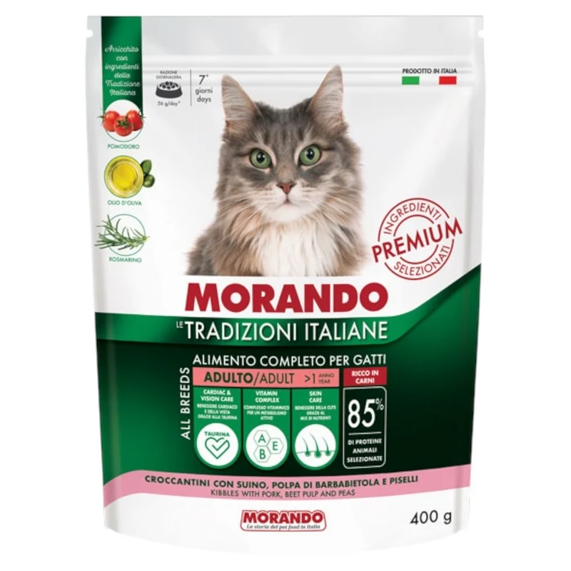 MORANDO Cat Adult Suino con Piselli 400gr