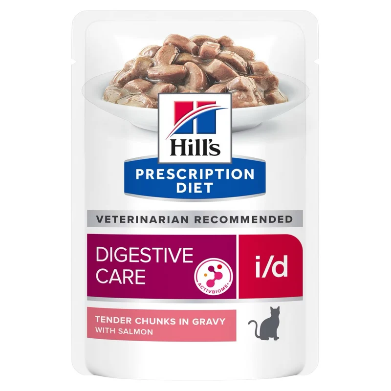 HILL'S Gatto i/d Digestive Care Bocconcini in salsa Salmone 85gr